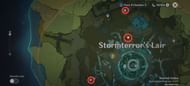 Carrot location in Genshin Impact: Stormterror's Liar